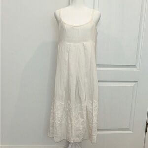 Pure DKNY Women’s Elegant White Maxi Dress, Size Small